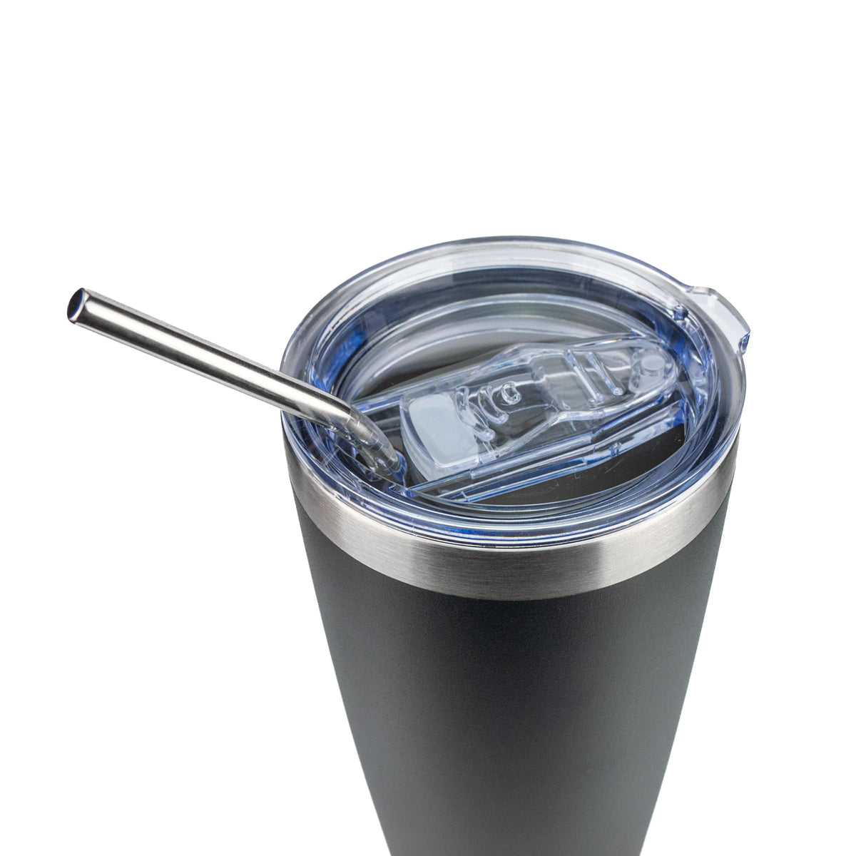 Obiatar 20oz Stainless Steel Tumbler With Lid & 2 Straws | Double-Wall Vacumm Insulated Cup for Cold & hot Drink (Copy)