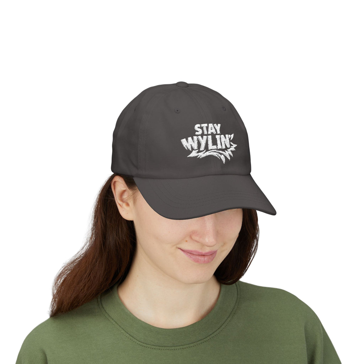 Stay Wylin' Classic Dad Cap (White)