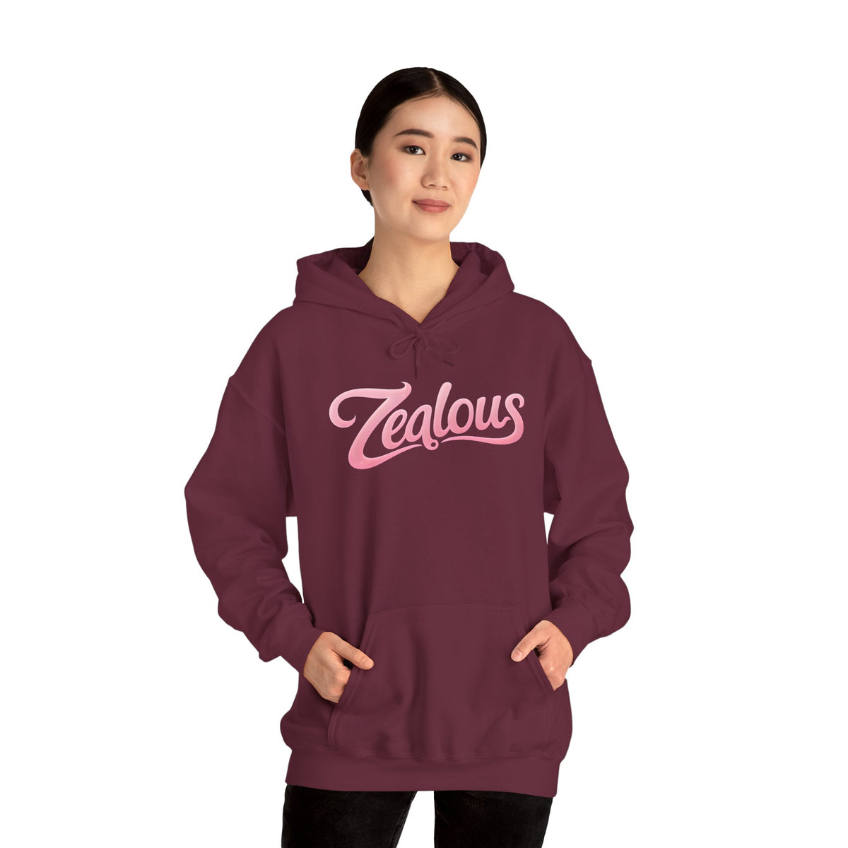 Zealous Cozy Hooded Sweatshirt — Unisex Cotton-Poly Blend
