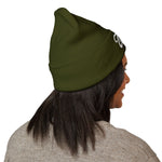 Zealous Embroidered Cuffed Beanie — Classic Winter Knit Hat