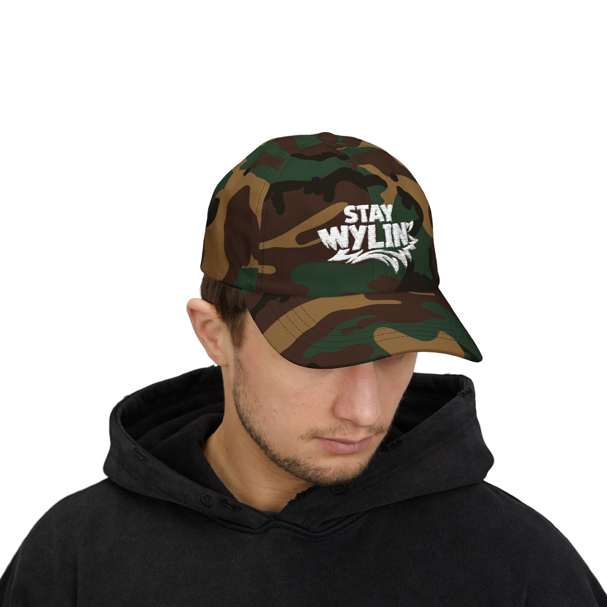 Stay Wylin' Classic Dad Cap (White)