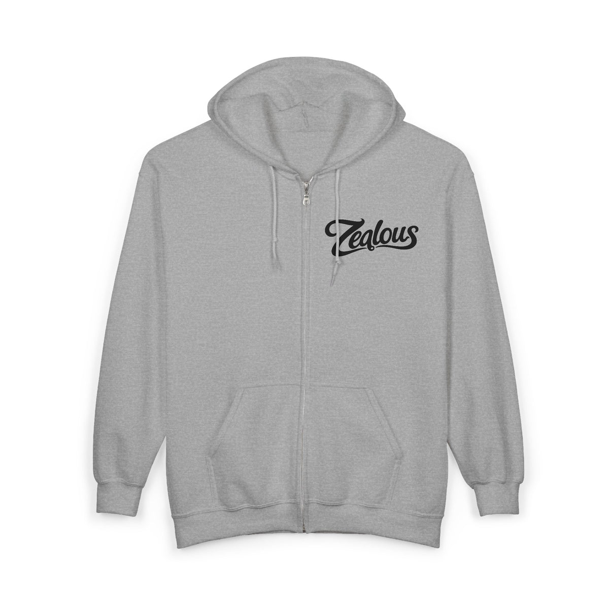 Zealous Cozy Classic Full-Zip Hoodie — Soft Fleece Zip-Up Sweatshirt