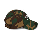 Zealous Classic Dad Cap — Vintage Brass Closure Cotton Baseball Hat (White)