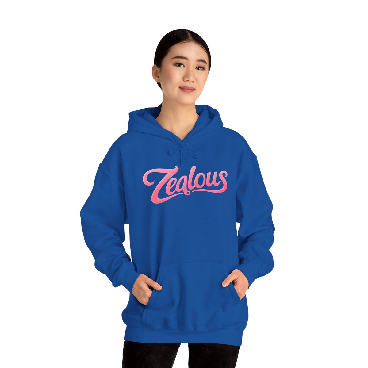 Zealous Cozy Hooded Sweatshirt — Unisex Cotton-Poly Blend
