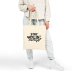 Stay Wylin' Cotton Canvas Tote Bag