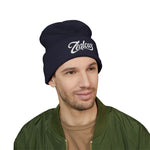 Zealous Embroidered Cuffed Beanie — Classic Winter Knit Hat