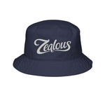 Zealous Embroidered Bucket Hat — Cotton Twill Sun Hat