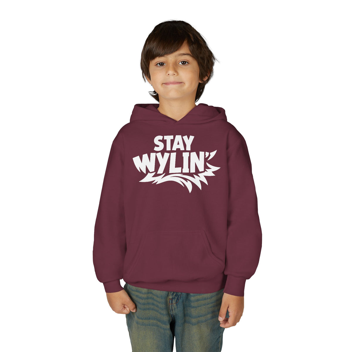 Stay Wylin' Youth Heavy Blend Hooded Sweatshirt