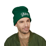 Zealous Embroidered Cuffed Beanie — Classic Winter Knit Hat