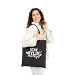 Stay Wylin' Cotton Canvas Tote Bag