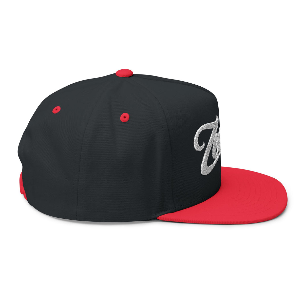 Zealous Embroidered Flat Bill Cap