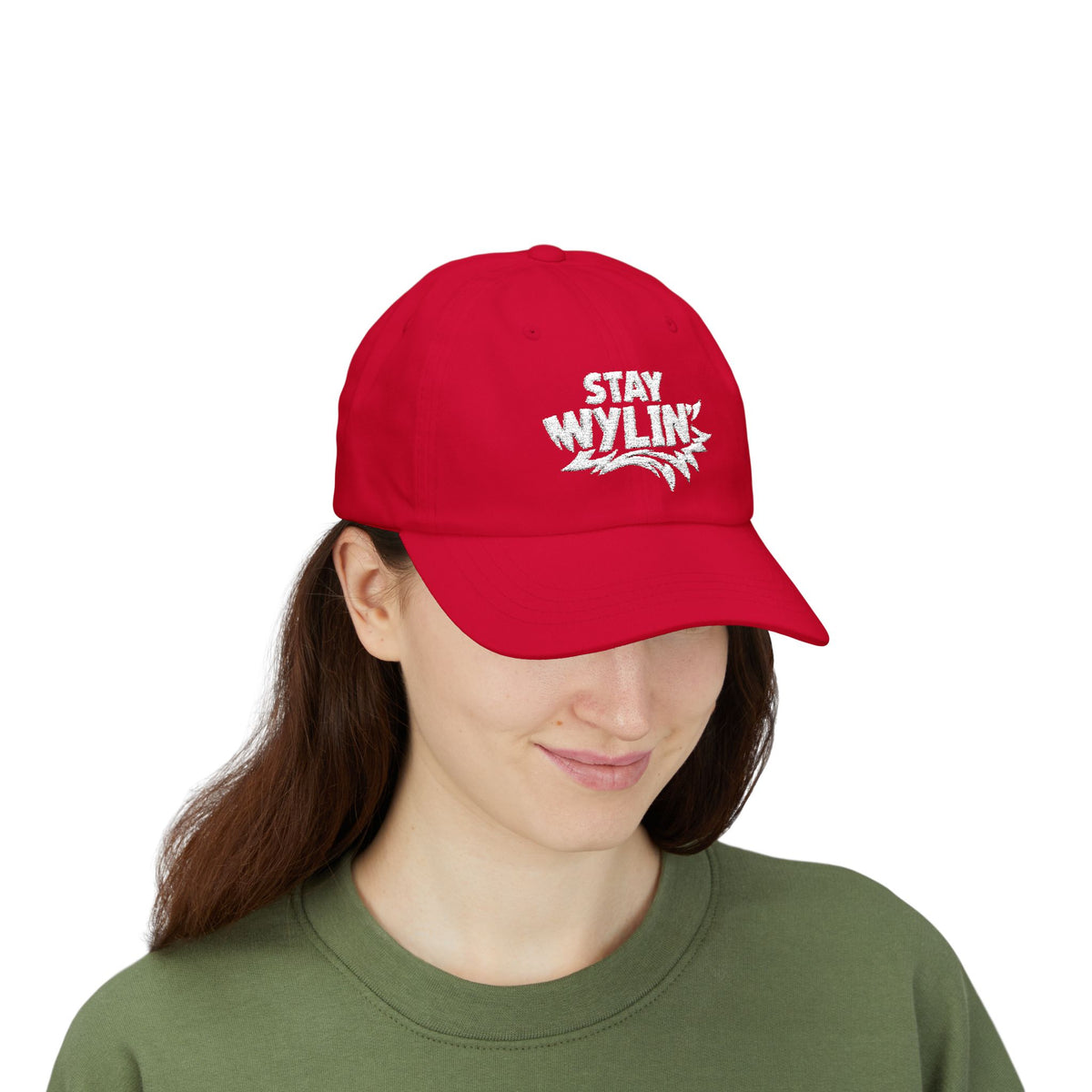 Stay Wylin' Classic Dad Cap (White)