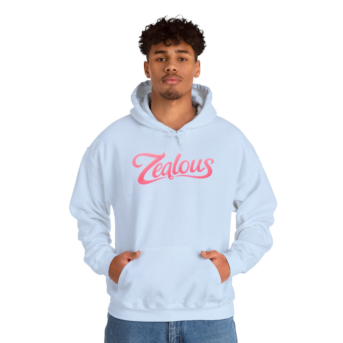 Zealous Cozy Hooded Sweatshirt — Unisex Cotton-Poly Blend