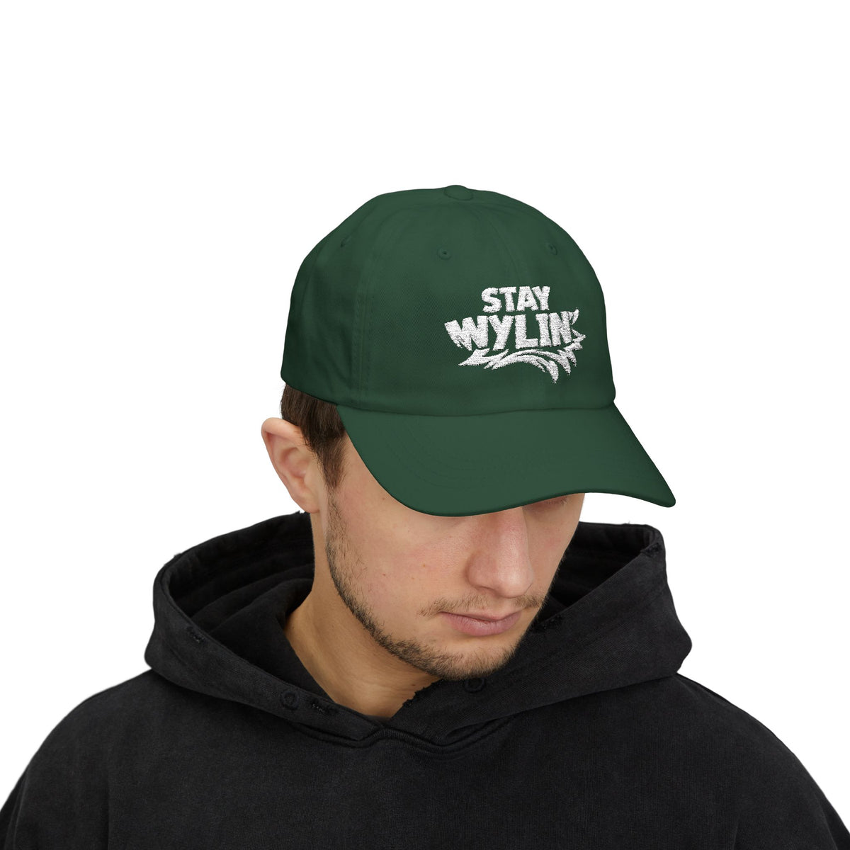 Stay Wylin' Classic Dad Cap (White)