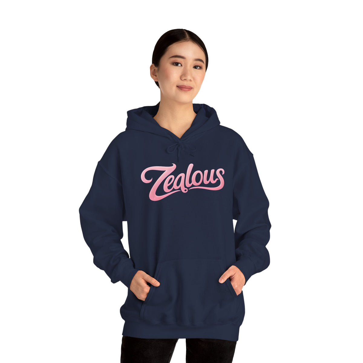 Zealous Cozy Hooded Sweatshirt — Unisex Cotton-Poly Blend