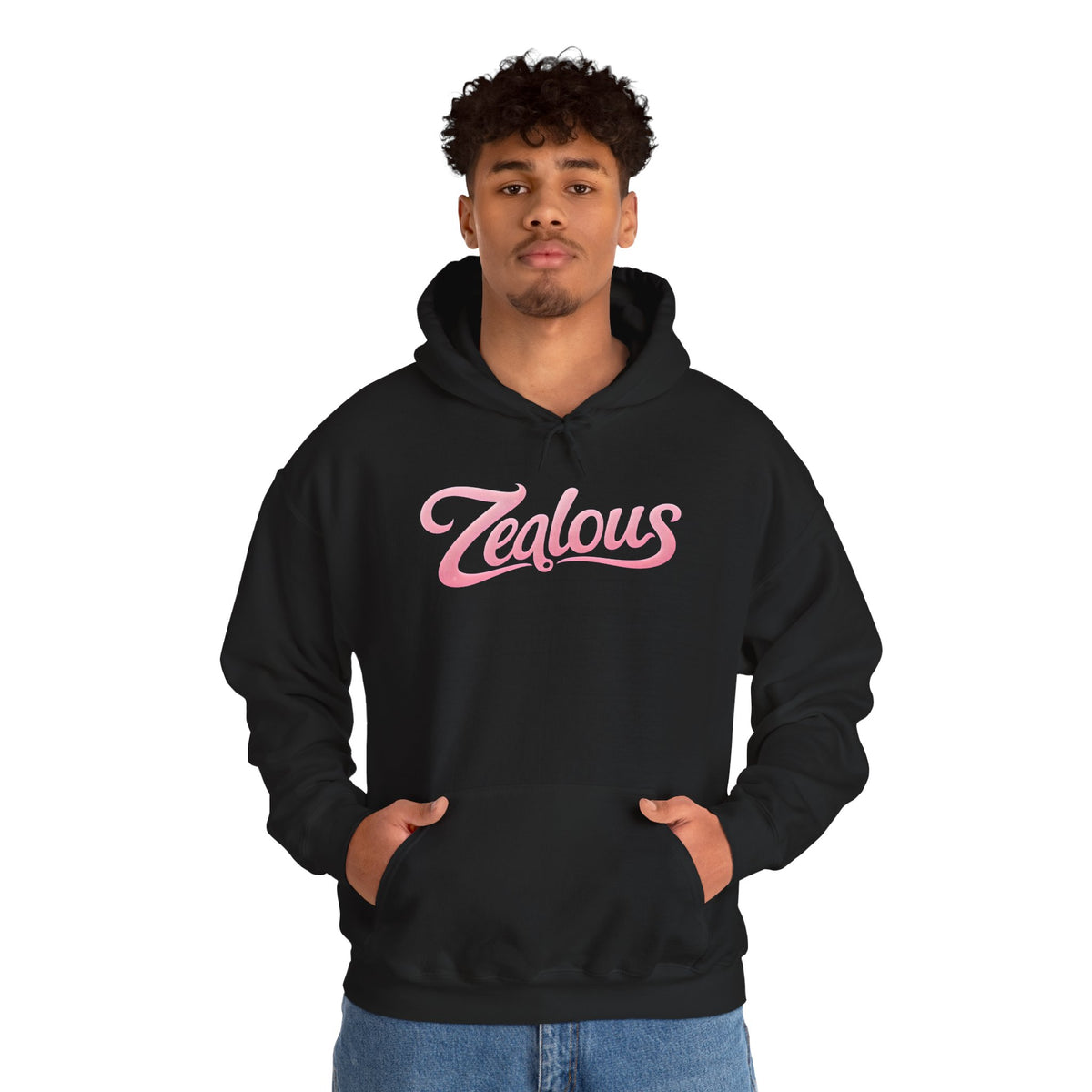 Zealous Cozy Hooded Sweatshirt — Unisex Cotton-Poly Blend