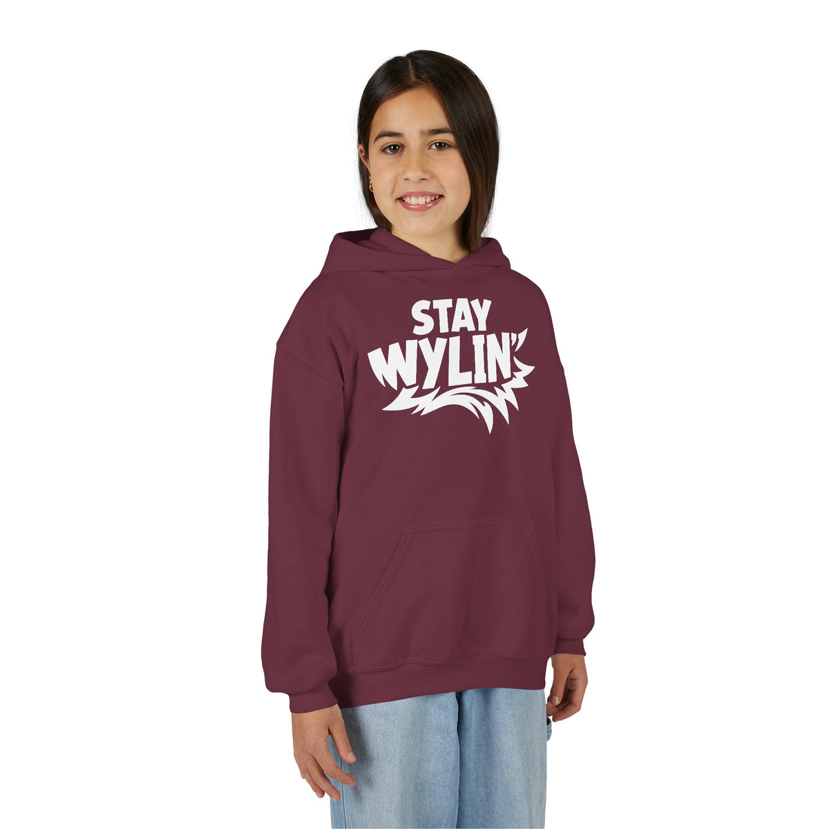 Stay Wylin' Youth Heavy Blend Hooded Sweatshirt
