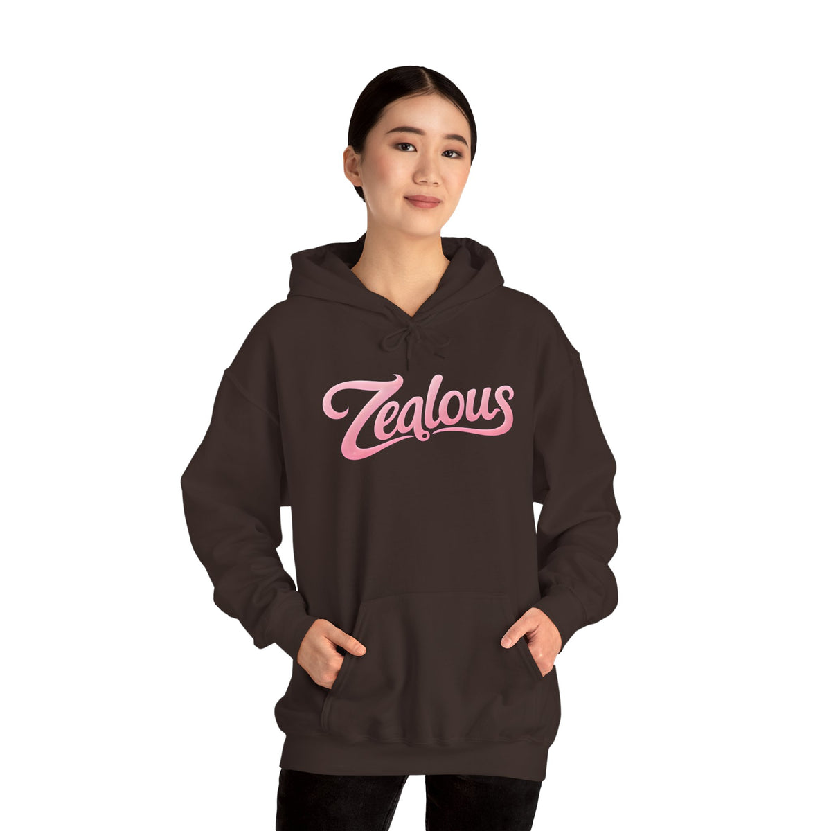 Zealous Cozy Hooded Sweatshirt — Unisex Cotton-Poly Blend