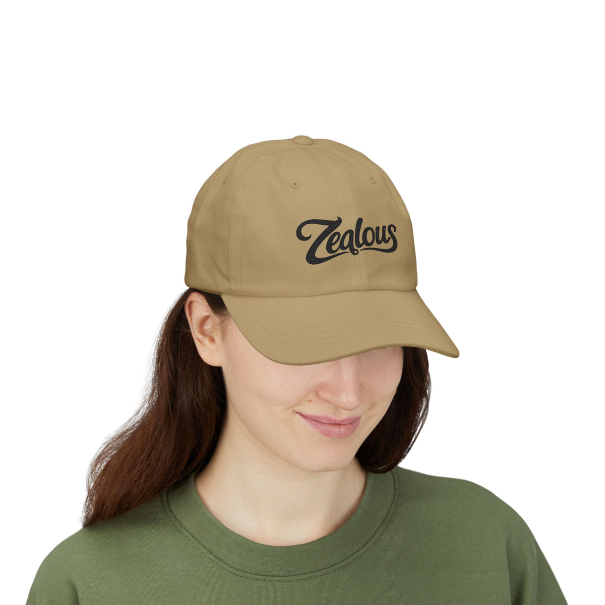 Zealous Classic Dad Cap — Vintage Brass Closure Cotton Baseball Hat