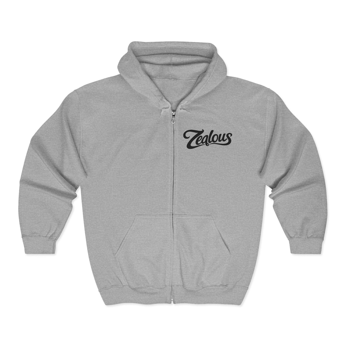 Zealous Cozy Classic Full-Zip Hoodie — Soft Fleece Zip-Up Sweatshirt