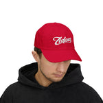 Zealous Classic Dad Cap — Vintage Brass Closure Cotton Baseball Hat (White)