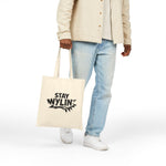 Stay Wylin' Cotton Canvas Tote Bag