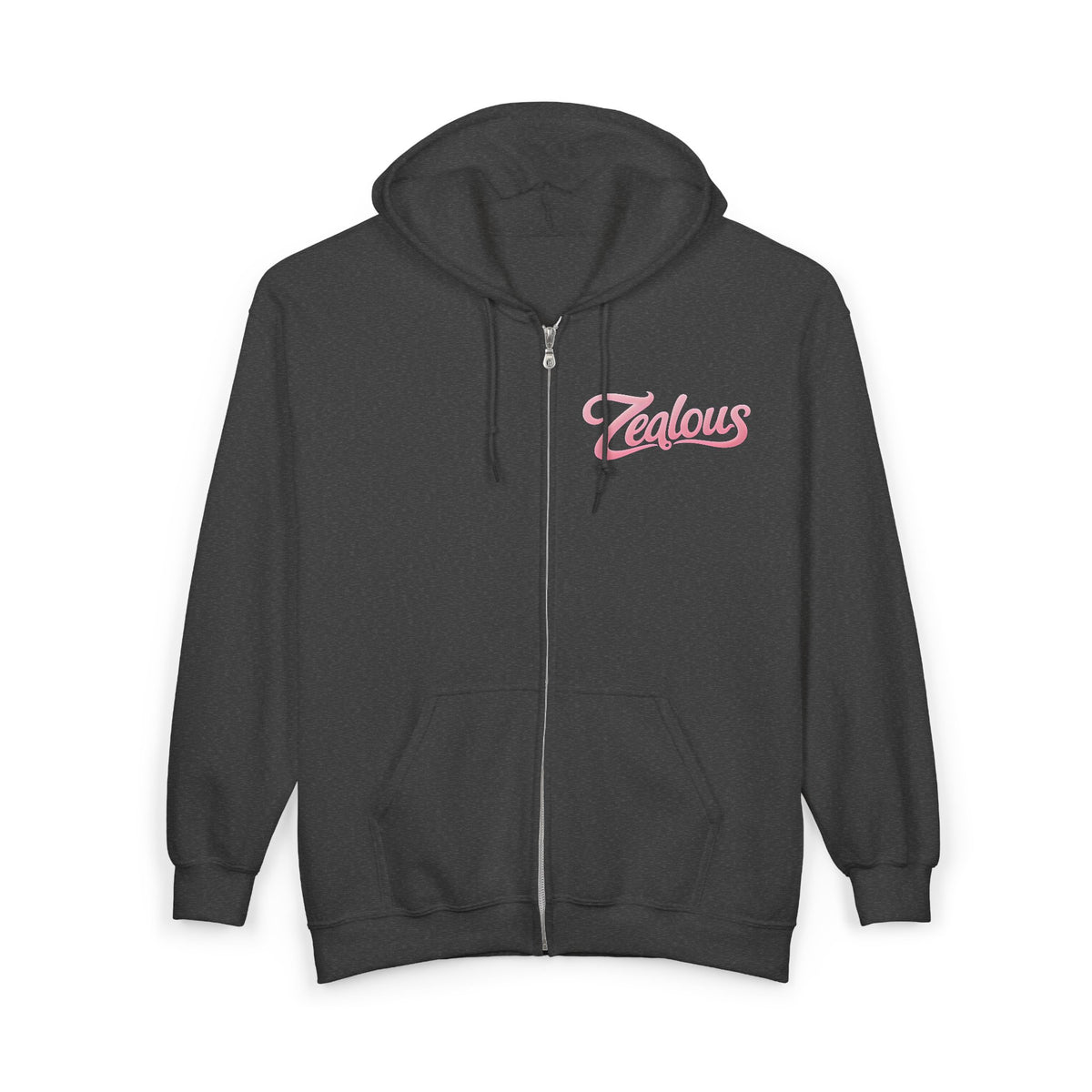 Zealous Cozy Classic Full-Zip Hoodie — Soft Fleece Zip-Up Sweatshirt