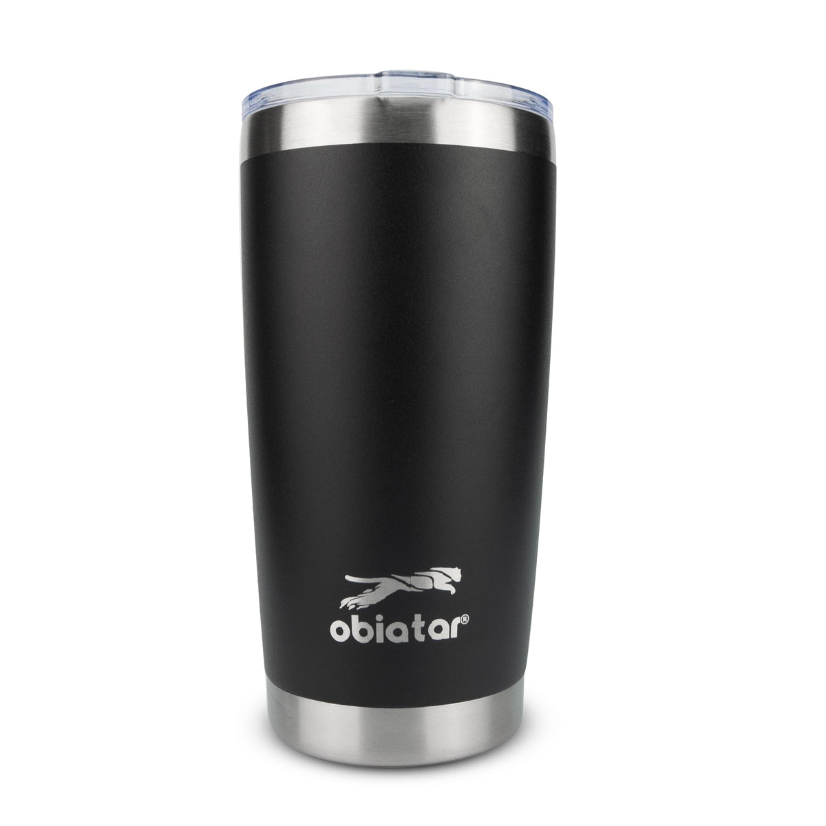 Obiatar 20oz Stainless Steel Tumbler With Lid & 2 Straws | Double-Wall Vacumm Insulated Cup for Cold & hot Drink (Copy)