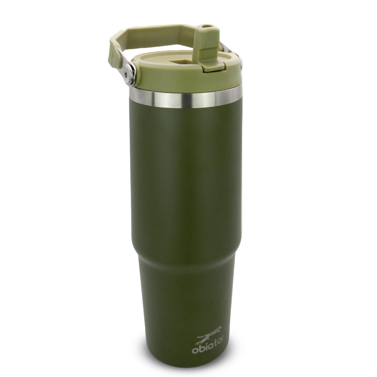 Obiatar 30 oz Tumbler with Handle | Insulated Tumbler with 100% Leak-Proof Lid and Straw | Stainless Steel Vacuum Water Bottle Travel Mug | Keeps Cold & Hot Drink