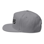 Zealous Embroidered Flat Bill Cap (Black)