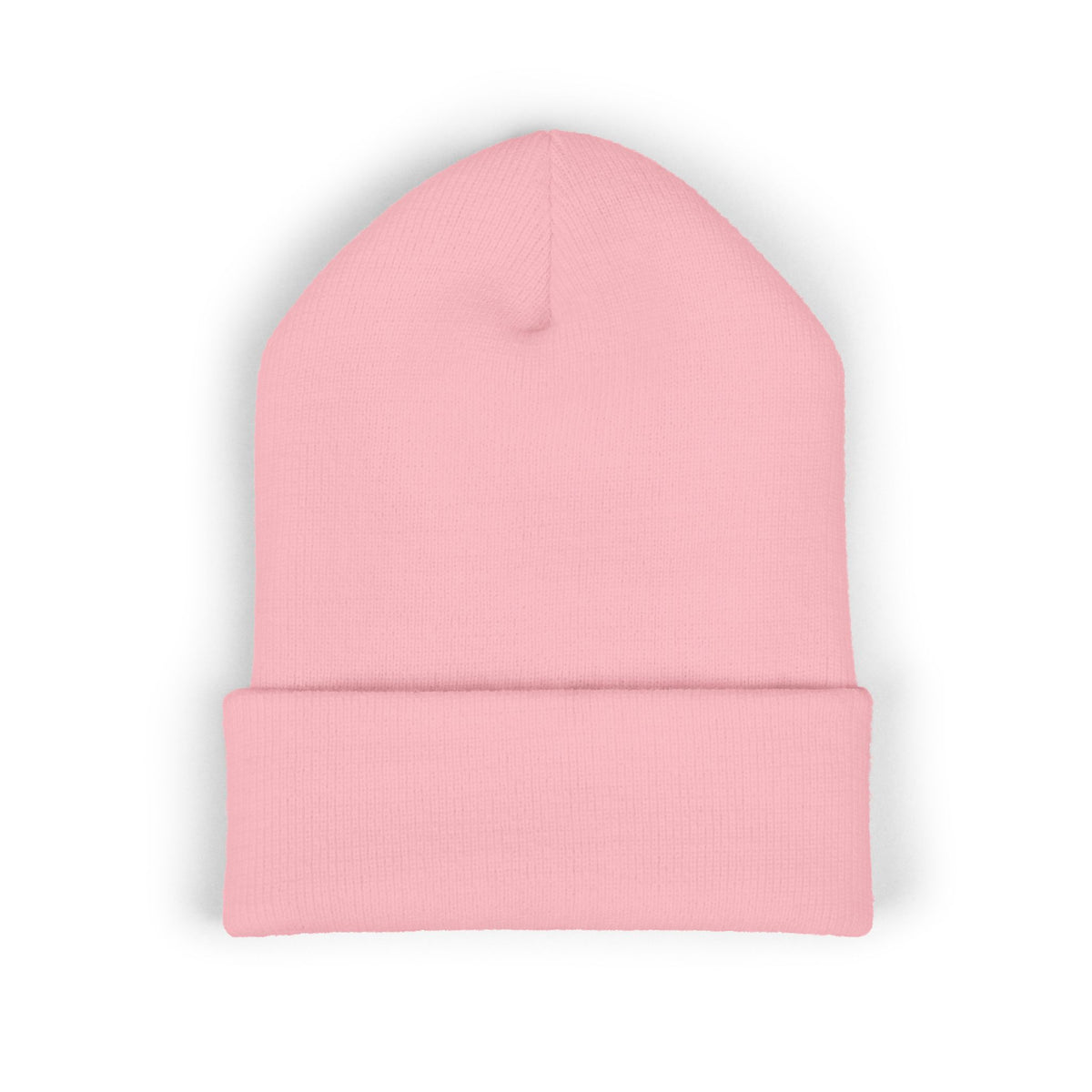 Zealous Embroidered Cuffed Beanie — Classic Winter Knit Hat (Black)