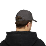 Zealous Classic Dad Cap — Vintage Brass Closure Cotton Baseball Hat (White)