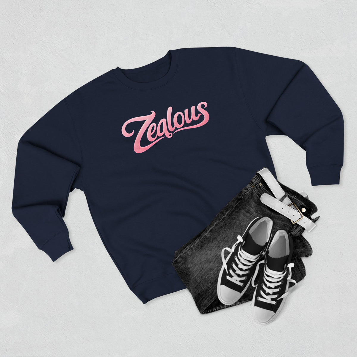 Zealous Crewneck Sweatshirt — Premium Unisex Fleece, Warm & Durable