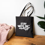 Stay Wylin' Cotton Canvas Tote Bag