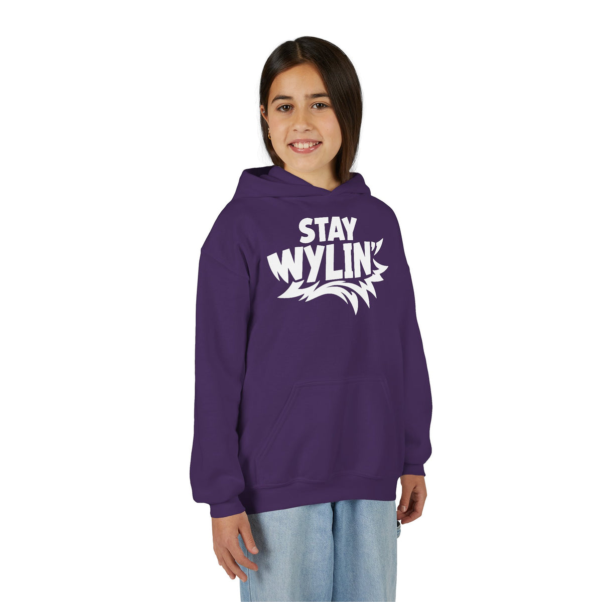 Stay Wylin' Youth Heavy Blend Hooded Sweatshirt