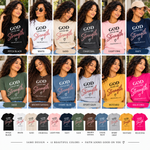 God Gives Me Strength Christian T-Shirt | Philippians 4:13 Unisex Graphic Tee