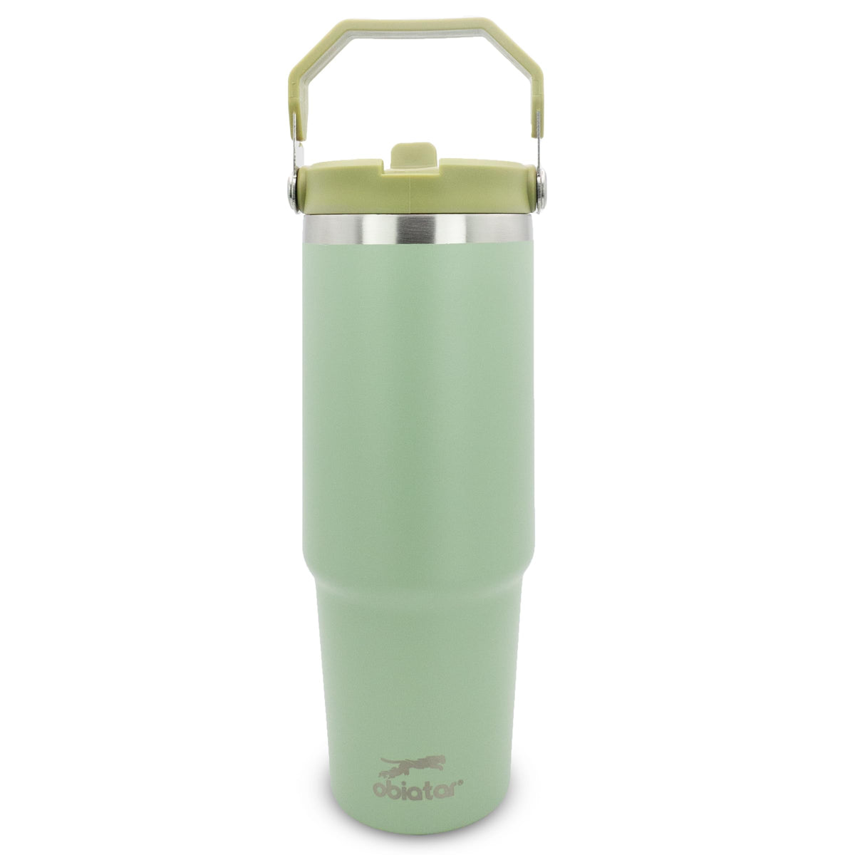 Obiatar 30 oz Tumbler with Handle | Insulated Tumbler with 100% Leak-Proof Lid and Straw | Stainless Steel Vacuum Water Bottle Travel Mug | Keeps Cold & Hot Drink