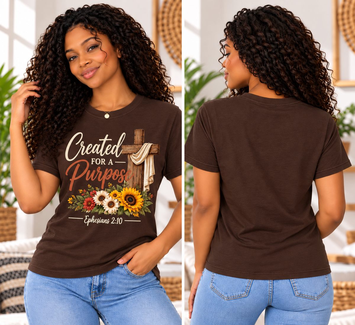 Created for a Purpose – Premium Christian Unisex Graphic Tee