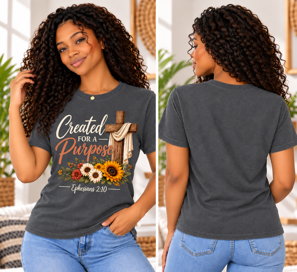 Created for a Purpose – Premium Christian Unisex Graphic Tee