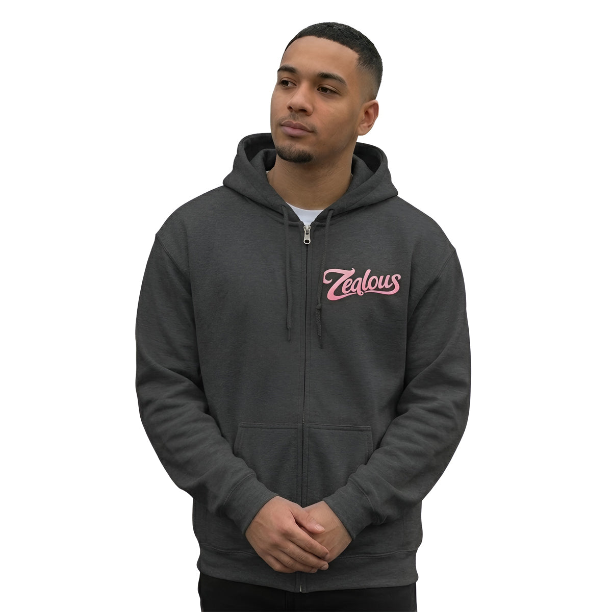 Zealous Cozy Classic Full-Zip Hoodie — Soft Fleece Zip-Up Sweatshirt