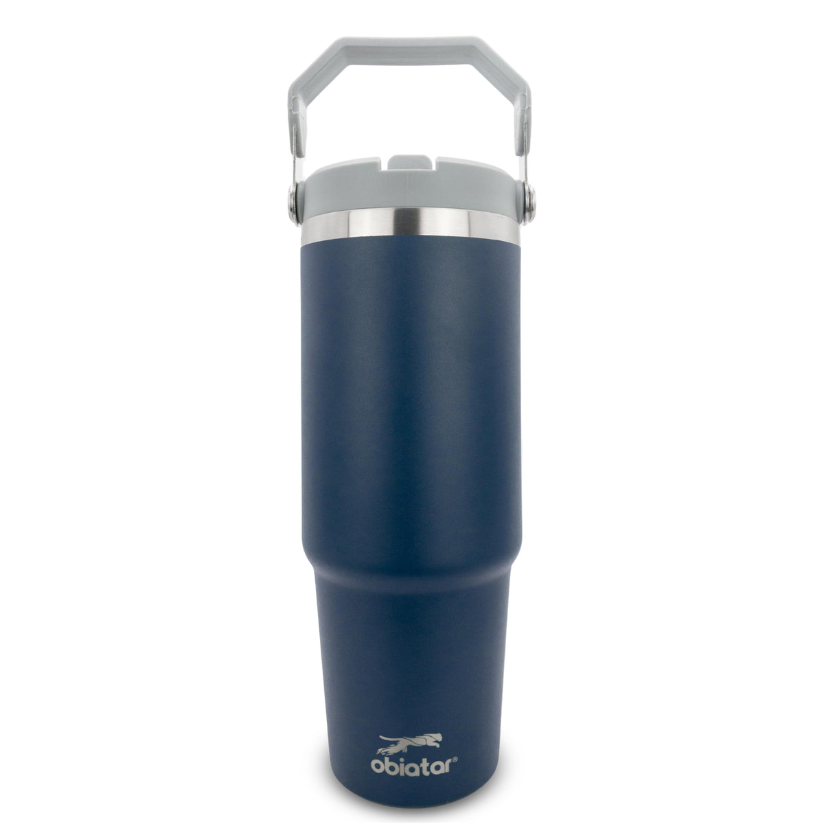 Obiatar 30 oz Tumbler with Handle | Insulated Tumbler with 100% Leak-Proof Lid and Straw | Stainless Steel Vacuum Water Bottle Travel Mug | Keeps Cold & Hot Drink