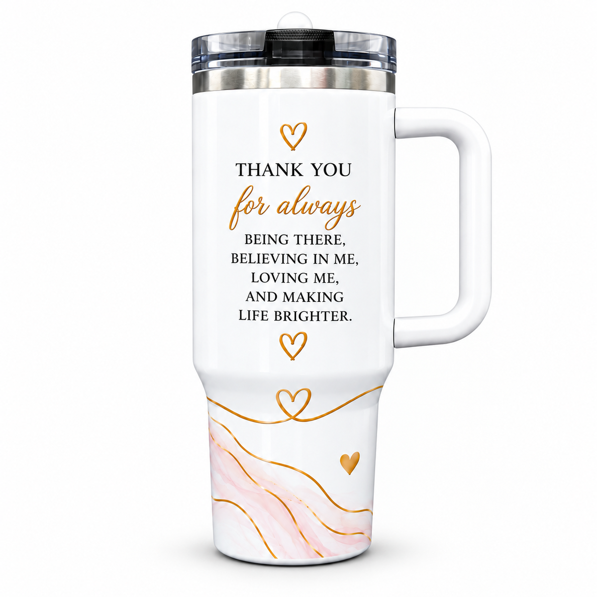 Grandma “A Special Blend of Love” 40oz Tumbler – Leak-Free Flip Straw Stainless Steel Cup