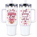"In My Mama Era" 40oz Sublimation Tumbler | Leak-Proof Flip Straw & Stainless Steel Travel Mug