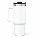 Custom Photo Travel Mug with Handle - Personalized Insulated Tumbler