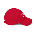 Zealous Classic Dad Cap — Vintage Brass Closure Cotton Baseball Hat (White)
