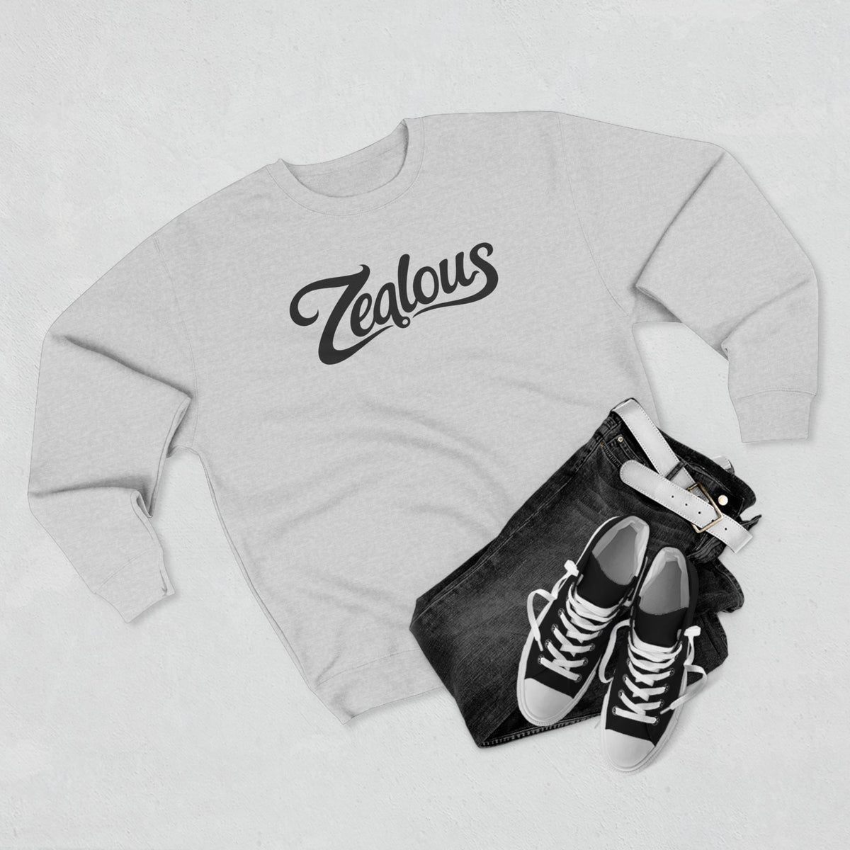 Zealous Crewneck Sweatshirt — Premium Unisex Fleece, Warm & Durable