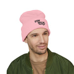 Stay Wylin' Classic Cuffed Beanie (Black Embroidery)