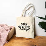 Stay Wylin' Cotton Canvas Tote Bag