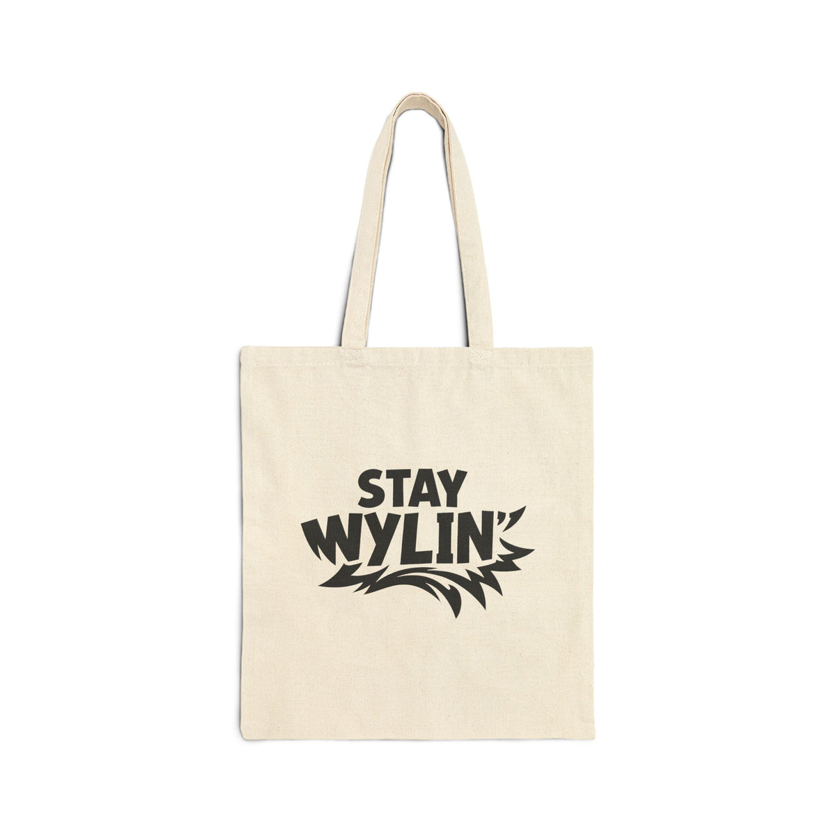 Stay Wylin' Cotton Canvas Tote Bag