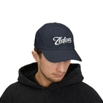 Zealous Classic Dad Cap — Vintage Brass Closure Cotton Baseball Hat (White)
